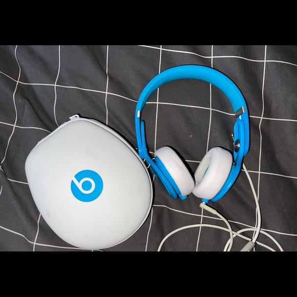 RARE Limited Edition Blue Beats by Dre Mixr Headphones - Picture 6 of 13